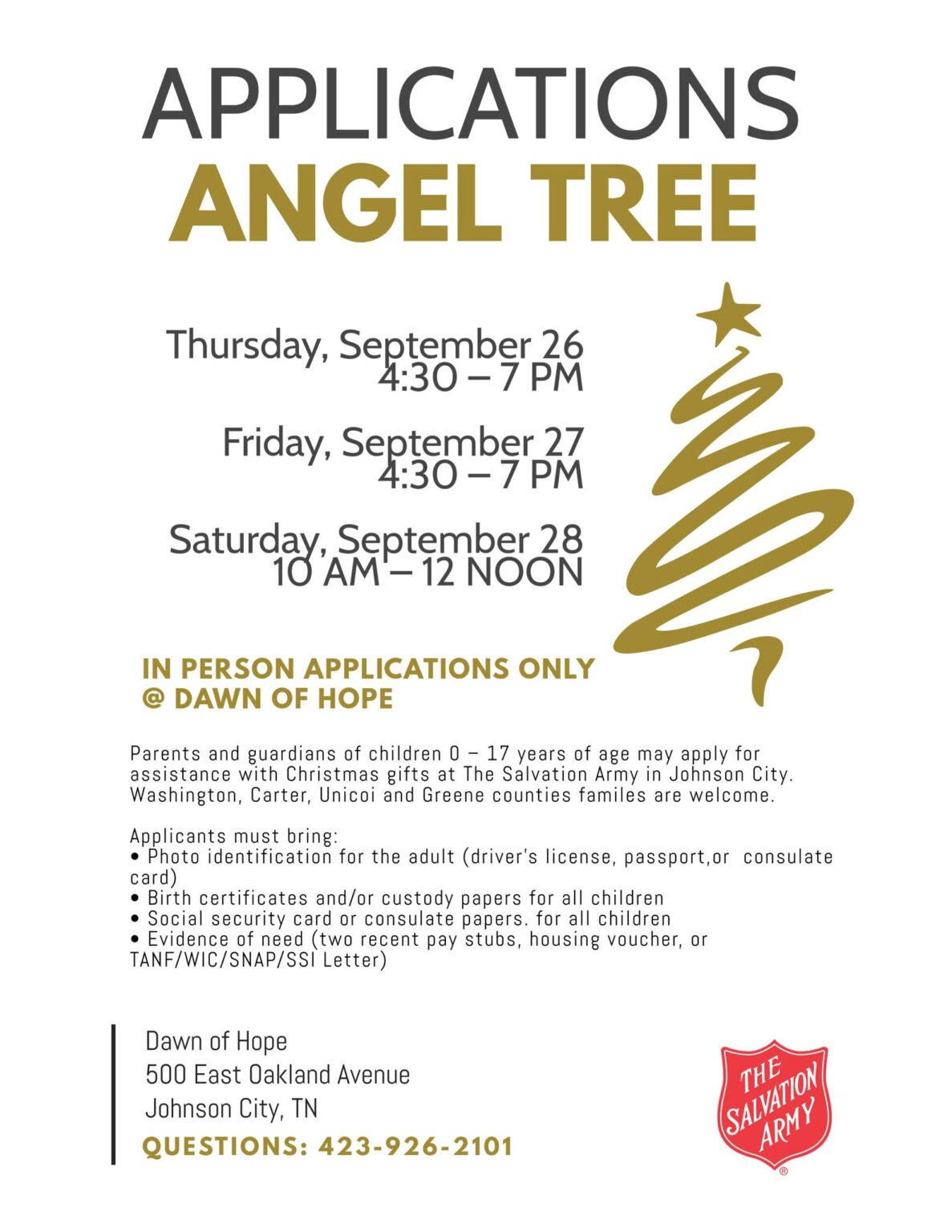 JC Salvation Army Angel Tree program announces new inperson